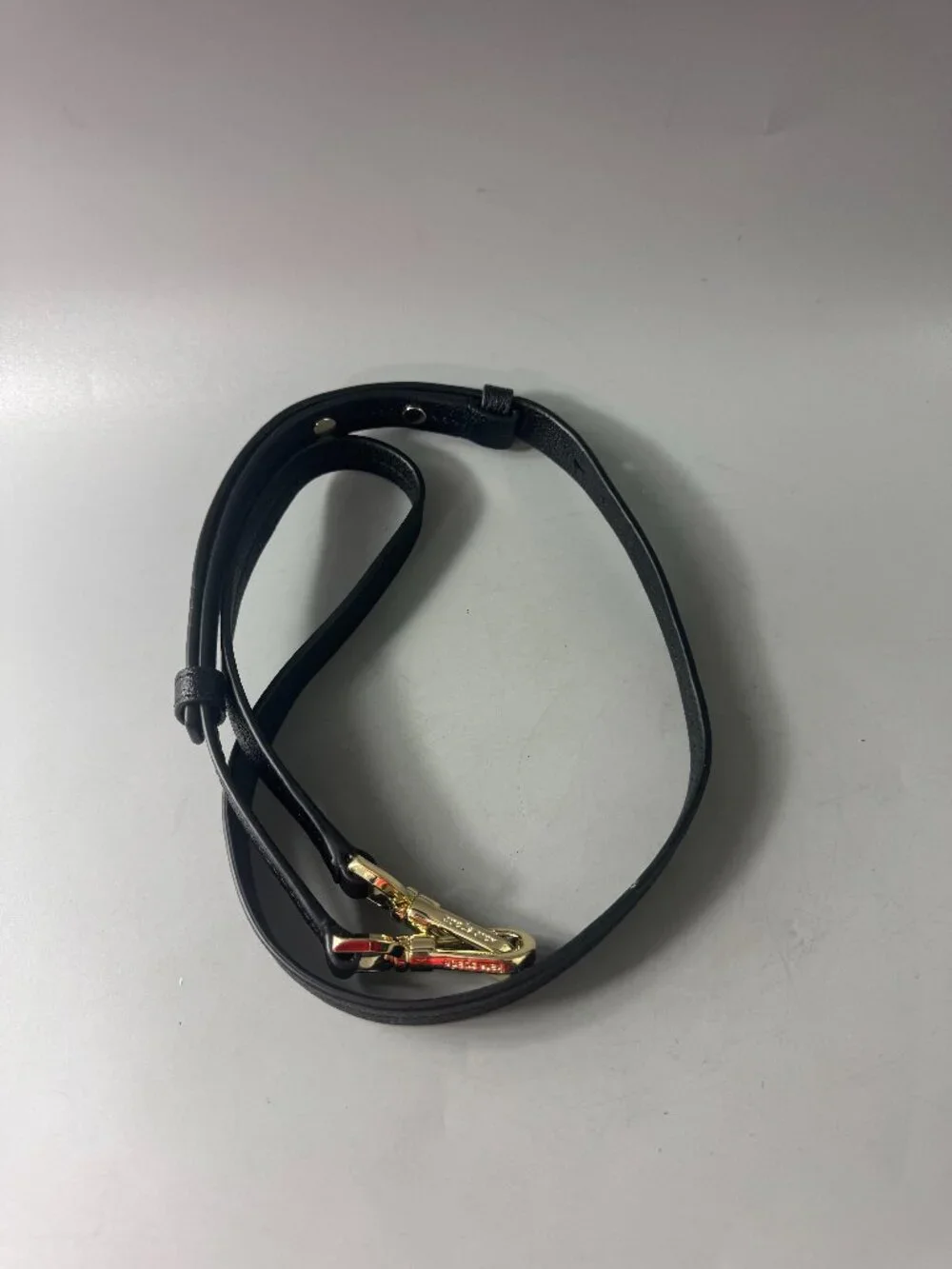 New Kate Spade Black Leather Adjustable Strap